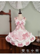 Twin Bears Frosting Sugar Rabbit Salopette and JSK(1st Pre-Order/2 Colours/Full Payment Without Shipping)